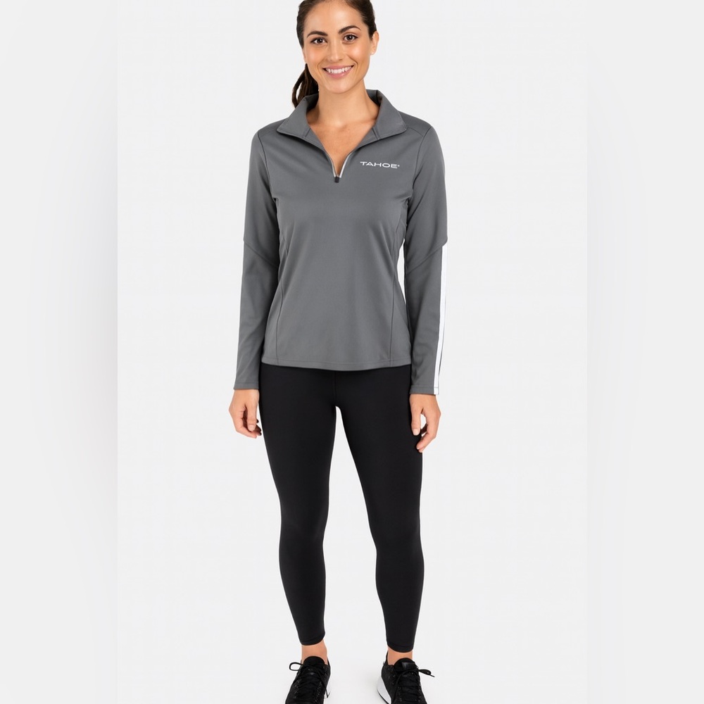Under Armour Tahoe Boats Quarter Zip Athletic Fleece Lined Pullover Grey Size M